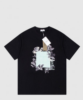 디올 플라워 코튼 톱