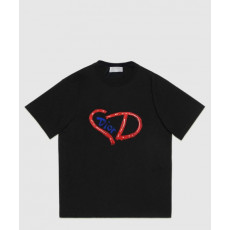 디올 로고 프린트 반팔