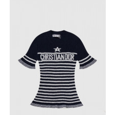 디올 니트 반팔 톱