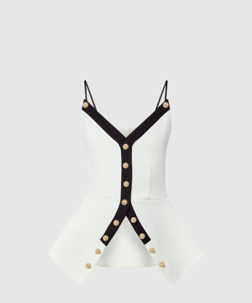 루이비통 버튼드 페플럼 톱