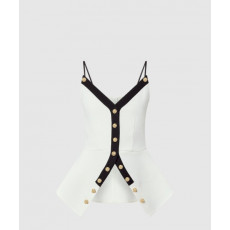 루이비통 버튼드 페플럼 톱