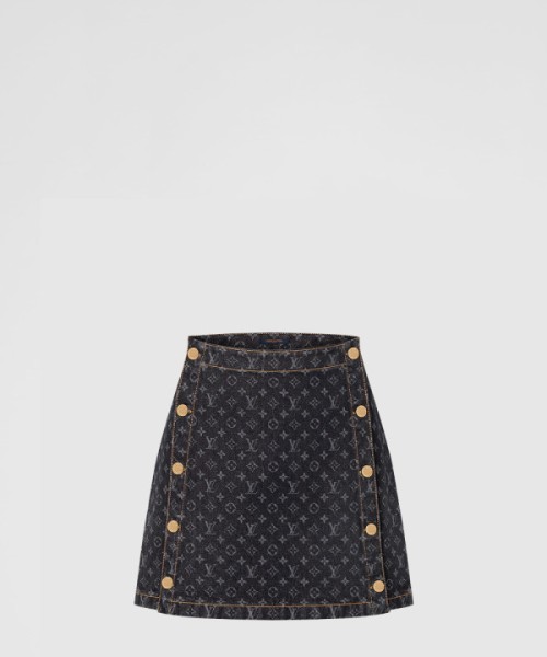 루이비통 모노그램 데님 미니 스커트