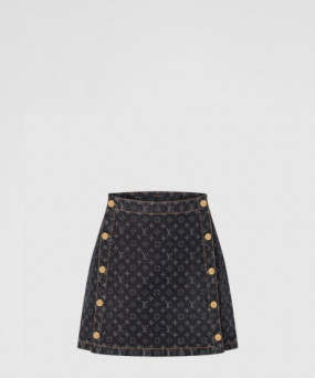 루이비통 모노그램 데님 미니 스커트