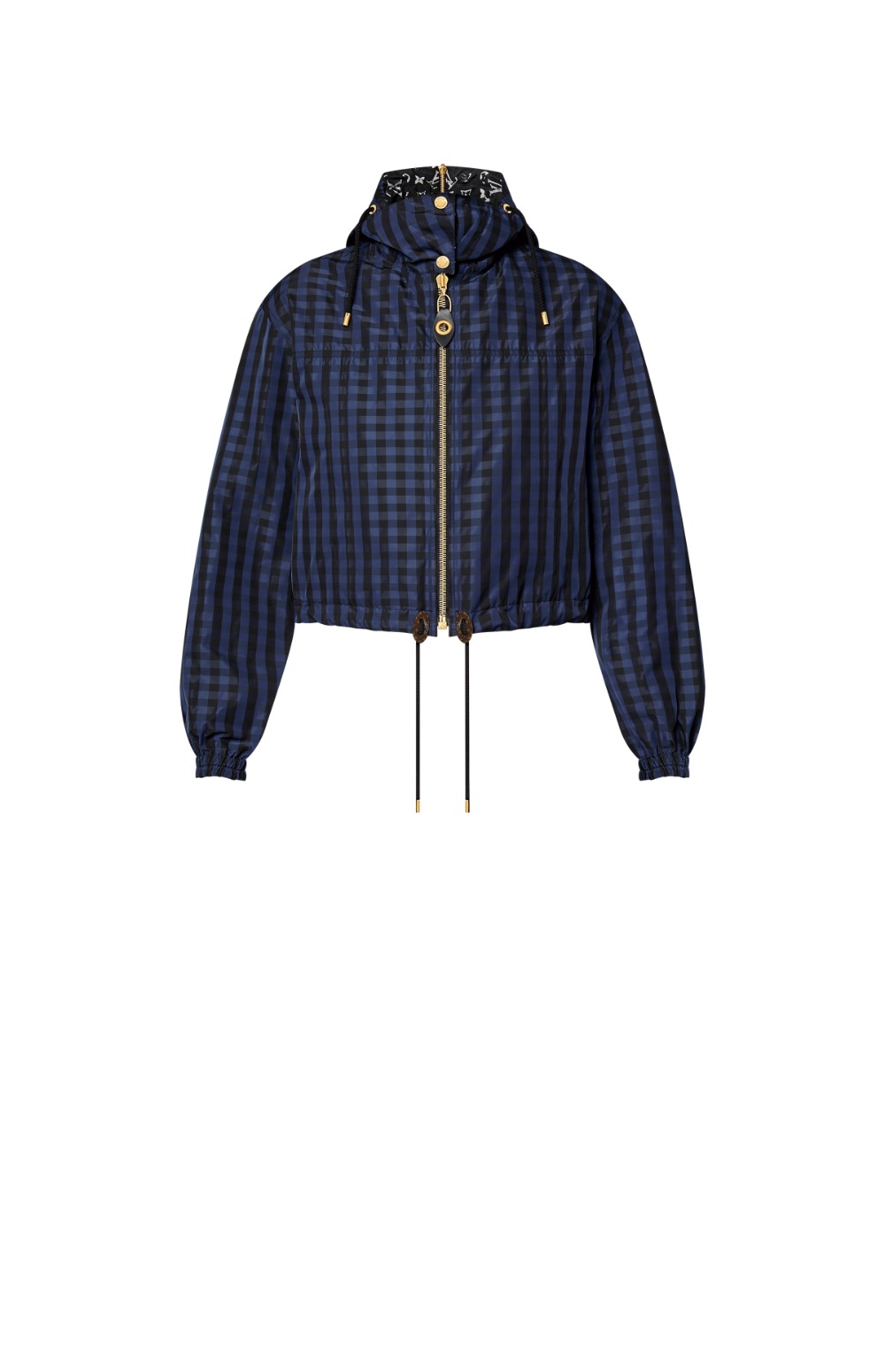 루이비통 후디드 체크 재킷