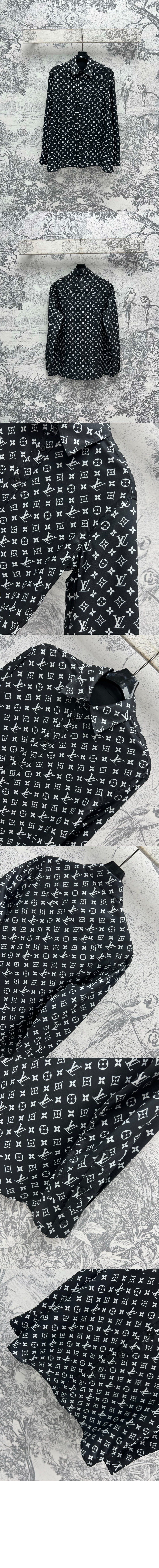 루이비통 모노그램 실크 셔츠