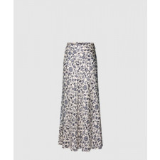 루이비통 보태니컬 프린트의 플레어 맥시 스커트