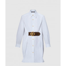 루이비통 벨티드 셔츠 드레스
