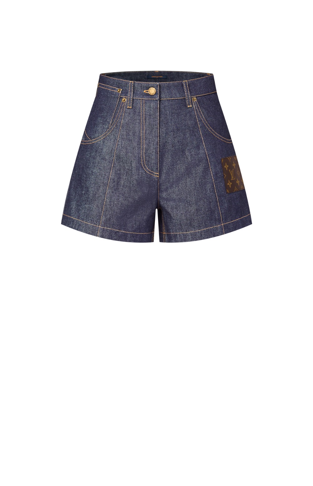 루이비통 하이웨이스트 데님 반바지