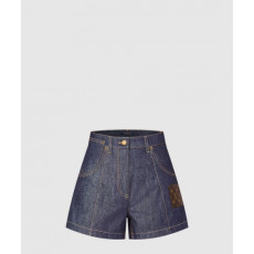 루이비통 하이웨이스트 데님 반바지