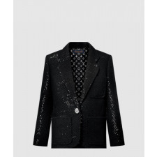 루이비통 시퀸 트위드 프레피 블레이저