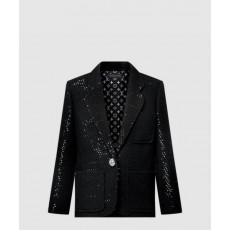 루이비통 시퀸 트위드 프레피 블레이저