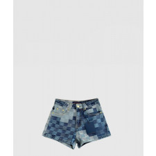 루이비통 로고 데님 반바지