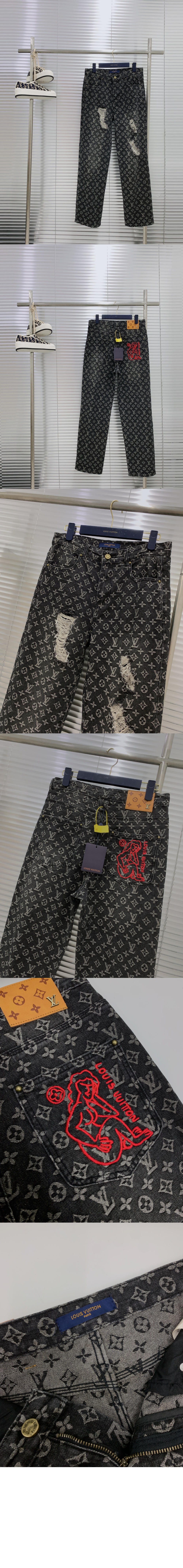 루이비통 데님 팬츠