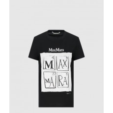 막스마라 로고 프린트 반팔
