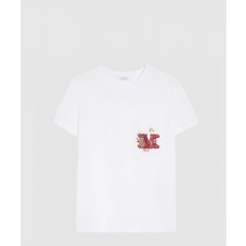 막스마라 로고 프린트 반팔