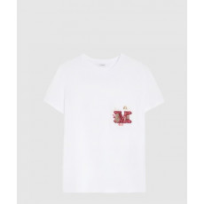 막스마라 로고 프린트 반팔