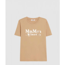 막스마라 메탈릭 로고 프린팅 티셔츠