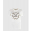 막스마라 로고 장식 크루넥 티셔츠