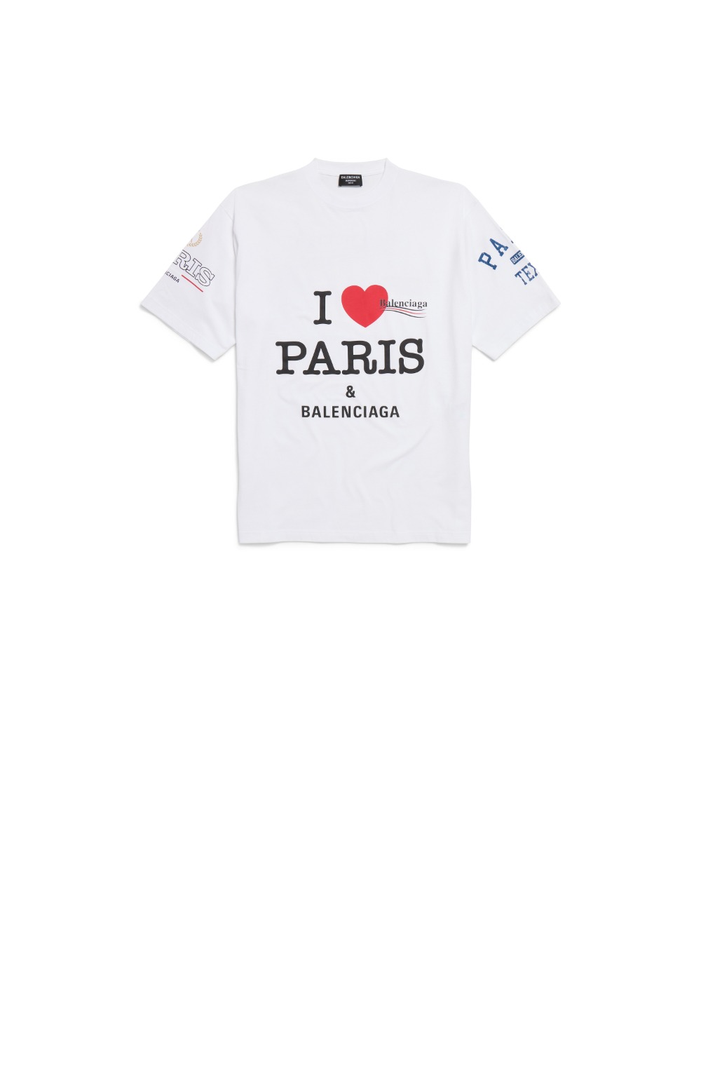 발렌시아가 로고 프린트 반팔