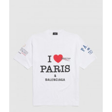 발렌시아가 로고 프린트 반팔