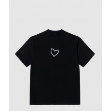 발렌시아가 로고 프린트 반팔