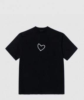 발렌시아가 로고 프린트 반팔