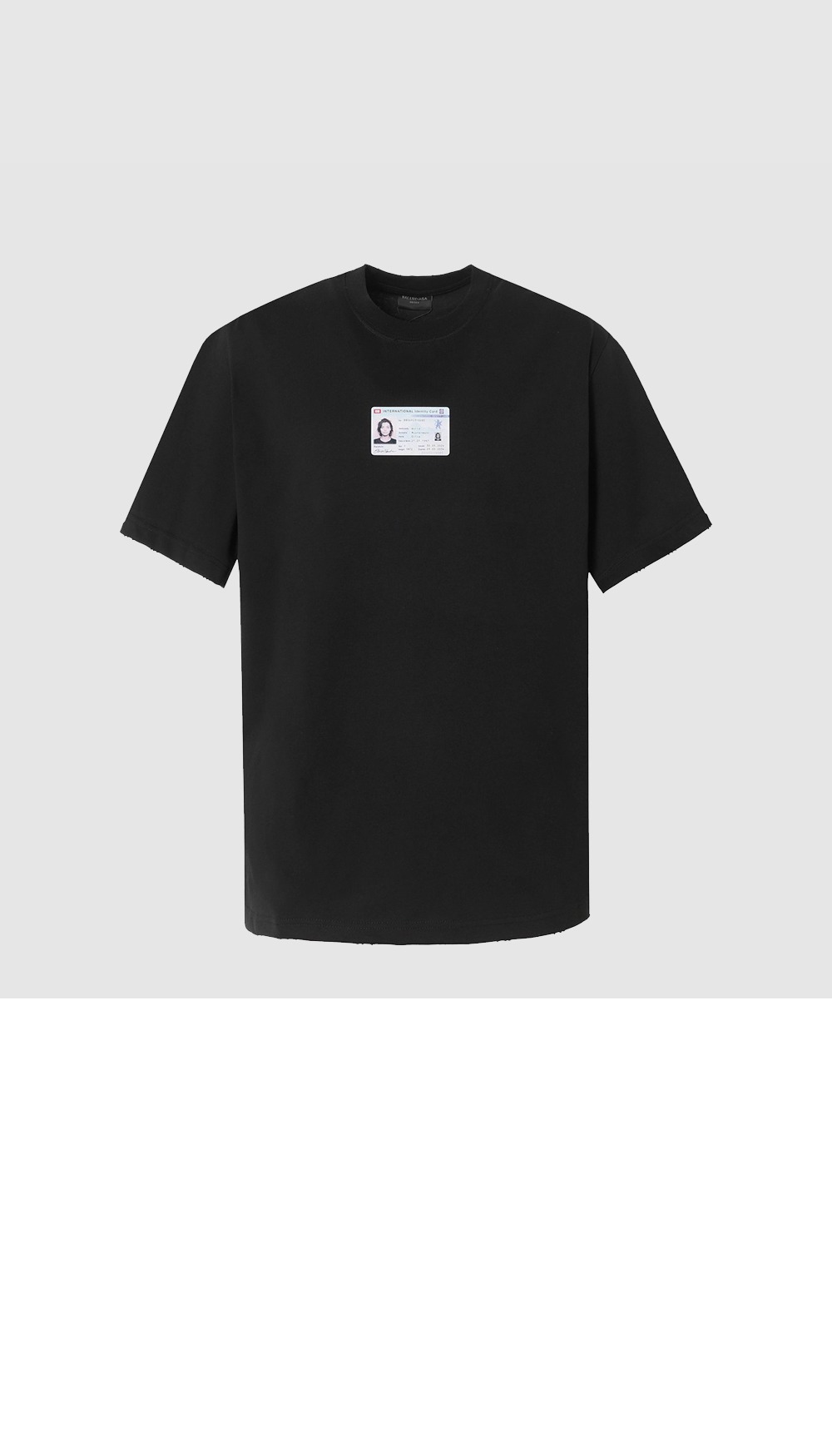 발렌시아가 로고 프린트 반팔