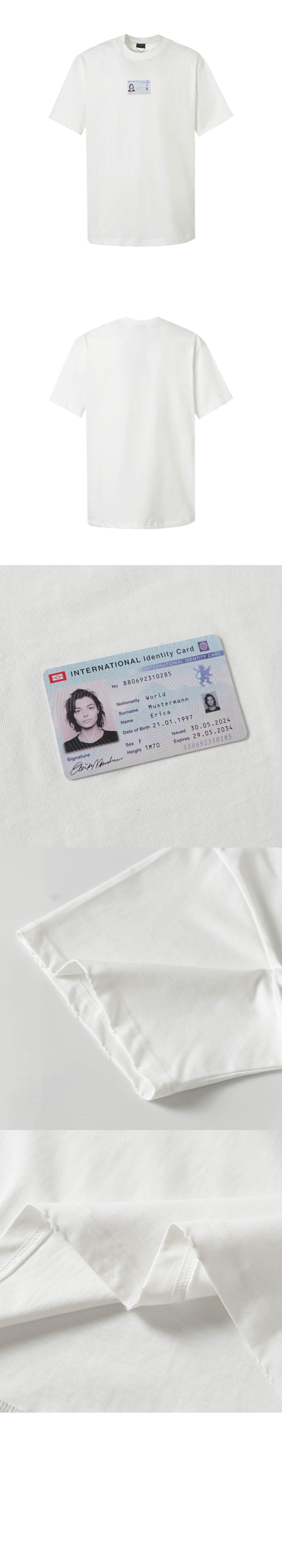 발렌시아가 로고 프린트 반팔