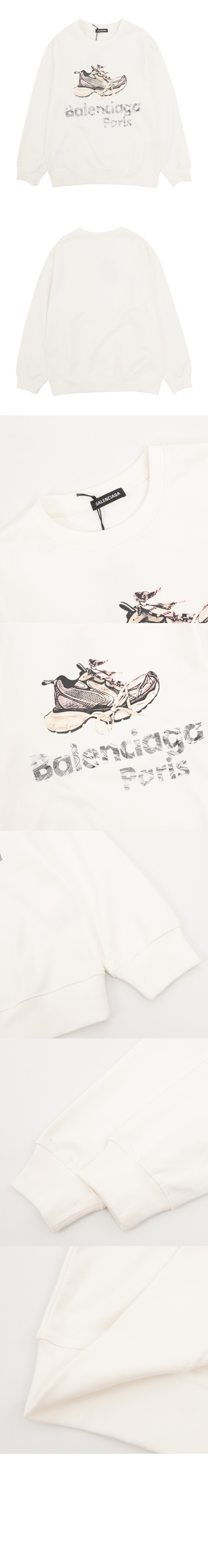 발렌시아가 플라워 코튼 톱