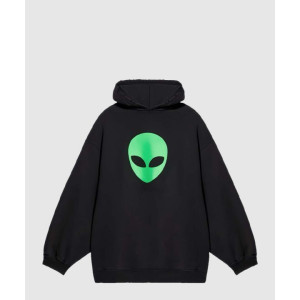발렌시아가 에일리언 로고 후드