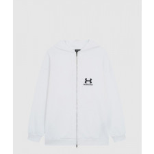 발렌시아가 레귤러 핏 집업 후디