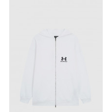 발렌시아가 레귤러 핏 집업 후디