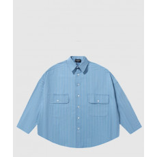 발렌시아가 로고 프린트 셔츠 톱