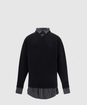 발렌시아가 레이어드 니트 스웨터