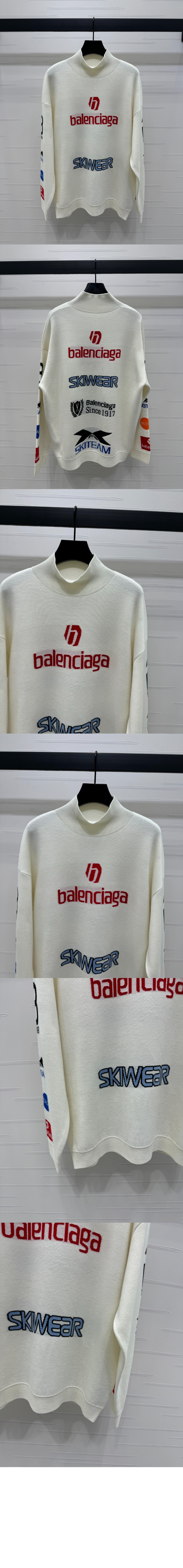 발렌시아가 스키 롱 슬리브 터틀넥