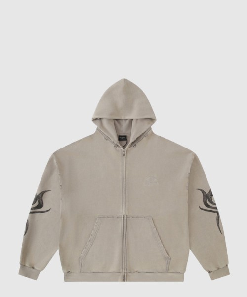 발렌시아가 집업 후드 레귤러 핏