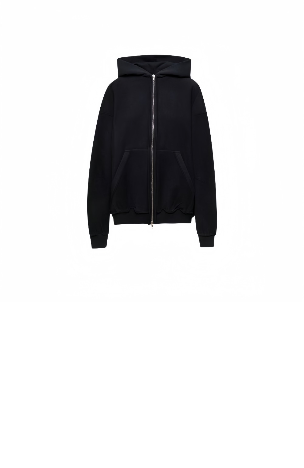 발렌시아가 레귤러 핏 집업 후디