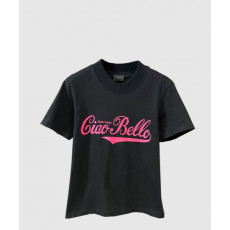 발렌시아가 로고 프린트 반팔