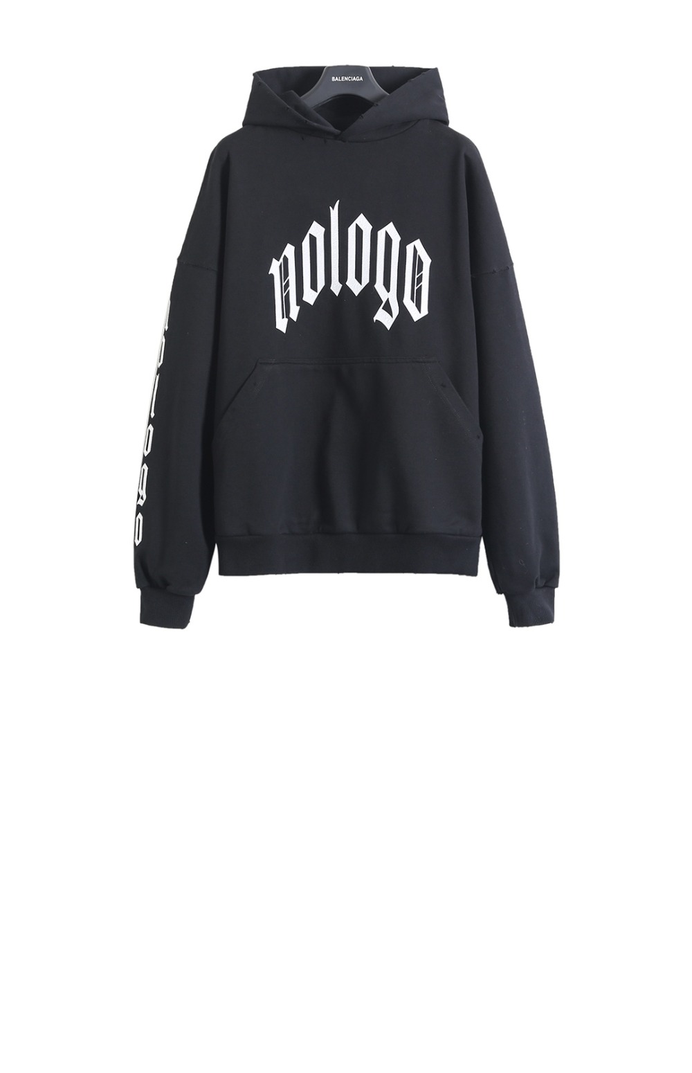 발렌시아가 후드 티셔츠