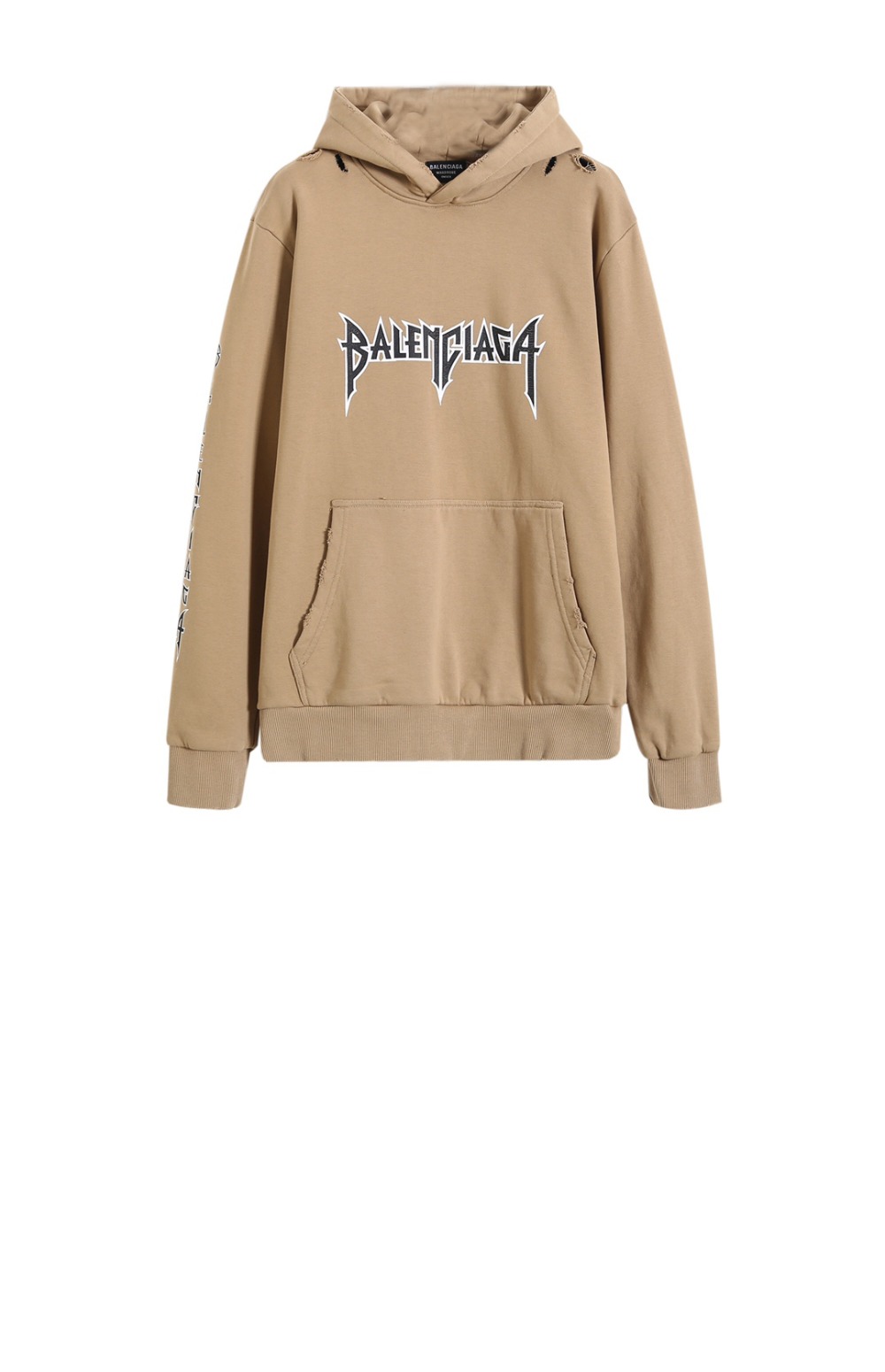 발렌시아가 후드 티셔츠