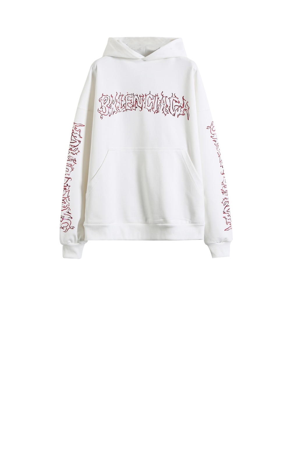 발렌시아가 메탈 아웃라인 오버사이즈 후디