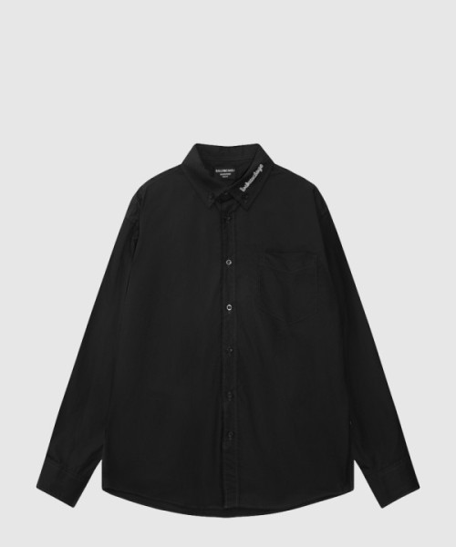 발렌시아가 로고 프린트 셔츠 톱