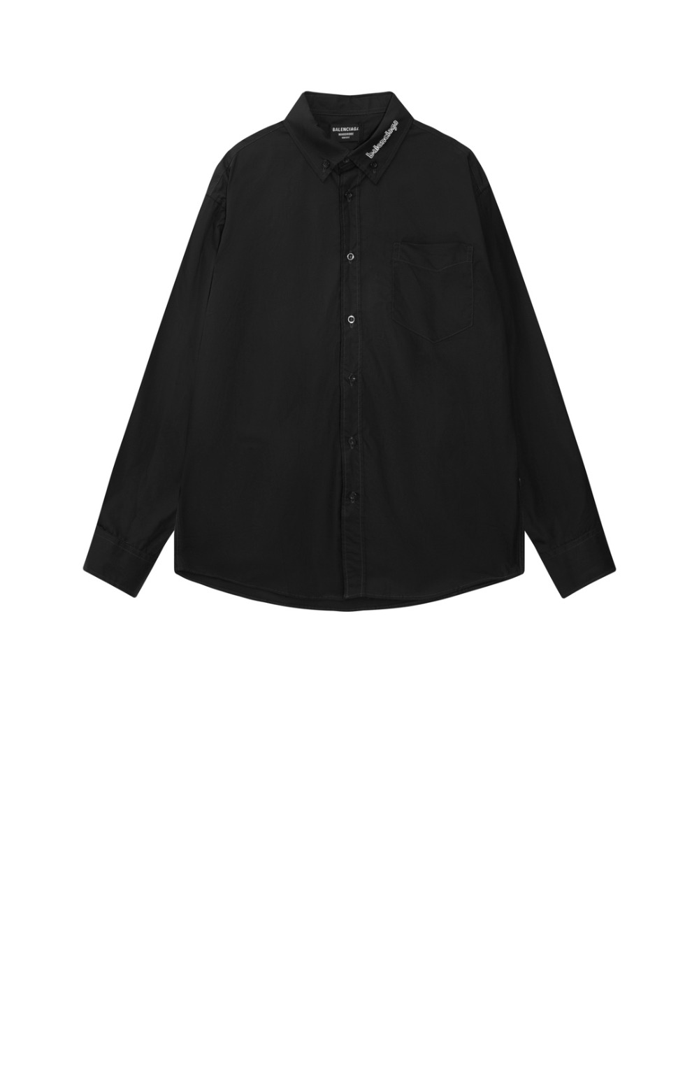 발렌시아가 로고 프린트 셔츠 톱