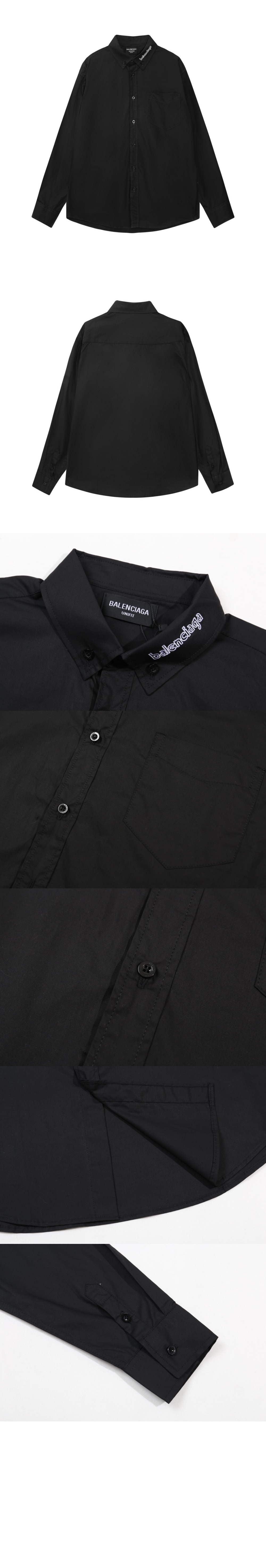 발렌시아가 로고 프린트 셔츠 톱