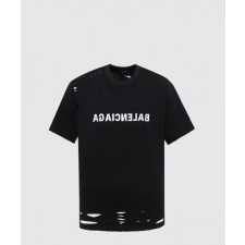 발렌시아가 디스트로이드 플랫그라운드 티셔츠