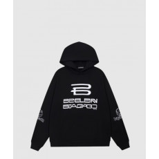 발렌시아가 로고 프린팅 코튼 후드