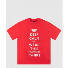 발렌시아가 로고 프린트 반팔