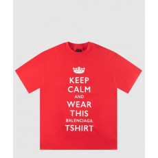 발렌시아가 로고 프린트 반팔