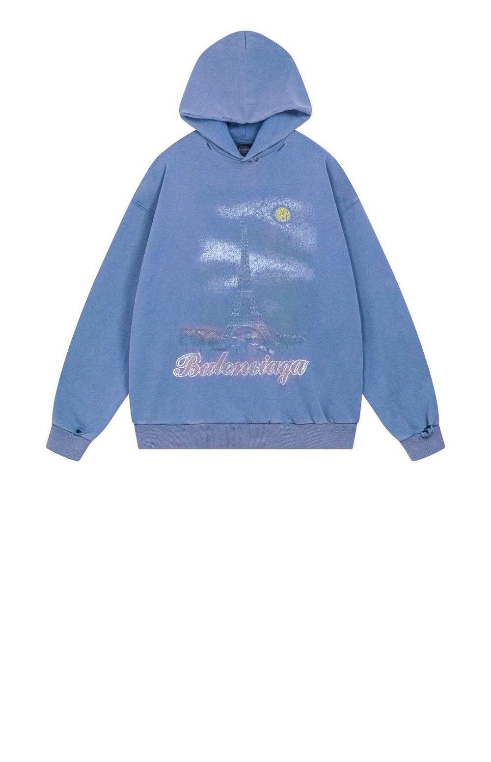 발렌시아가 파리 문 오버사이즈 후디