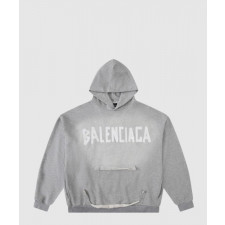 발렌시아가 뉴 테이프 타입 Tr 립드 포켓 후디